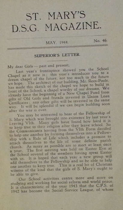 S. Mary's D.S.G. Pretoria (May, 1944 Issue)