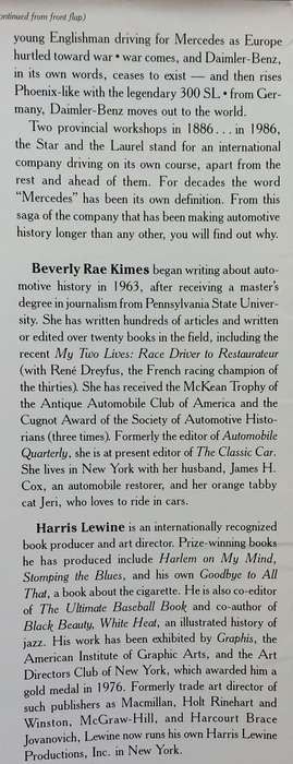 The Star and the Laurel: The Centennial History of Daimler, Mercedes and Benz, 1886-1986 | Beverl...