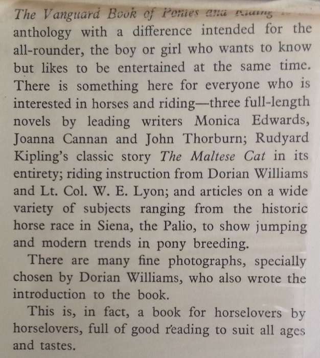 The Vanguard Book of Ponies and Riding