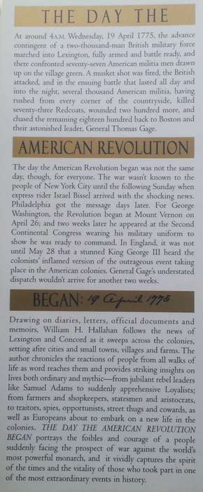 The Day the American Revolution Began: 19 April 1775 | William H. Hallahan