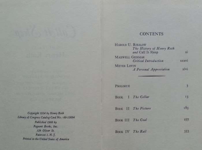 Call It Sleep (1960 Edition) | Henry Roth