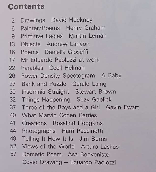 Ambit: A Quarterly of Poems, Short Stories, Drawings and Criticism (1972-1973, Nos. 52-56)