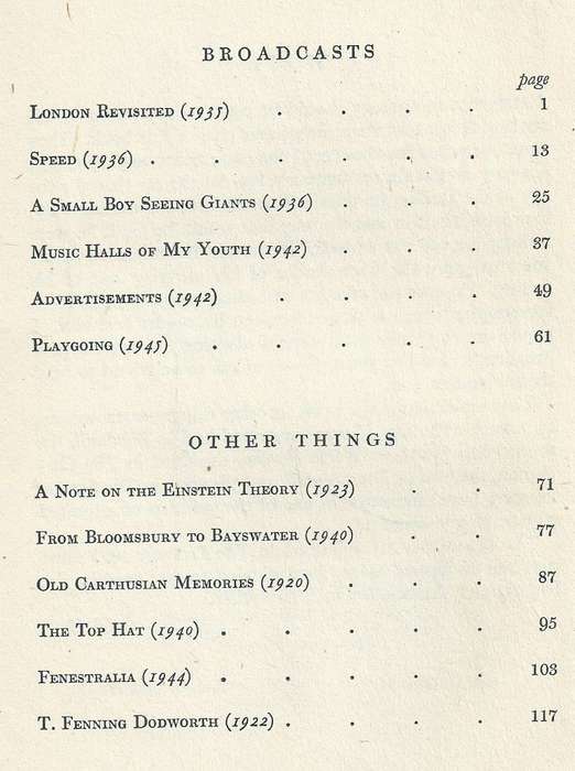 Mainly on the Air: Broadcasts and Essays (First Edition, 1946) | Max Beerbohm