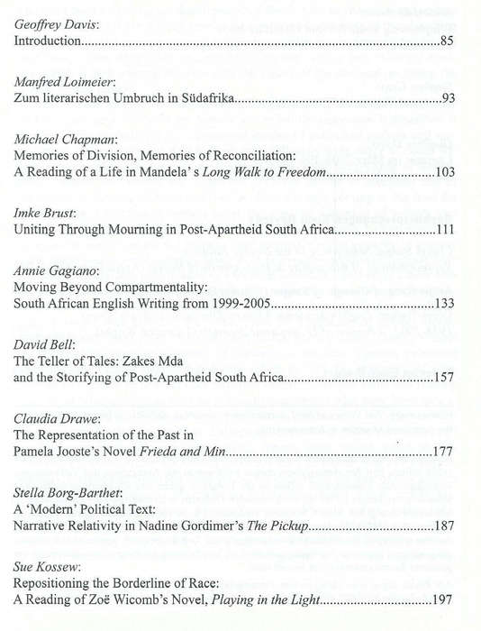Literatur in Wissenschaft und Unterricht (Vol. 39, Nos. 2/3, 2006, Text Mostly in English)
