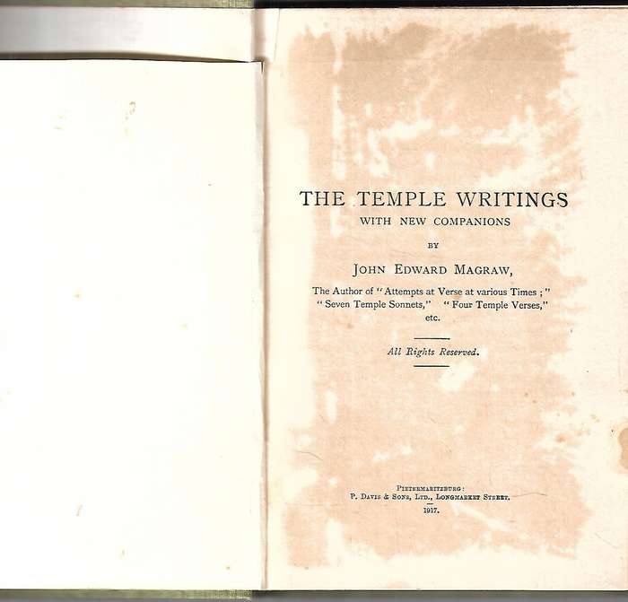 The Temple Writings, With New Companions | John Edward Mcgraw