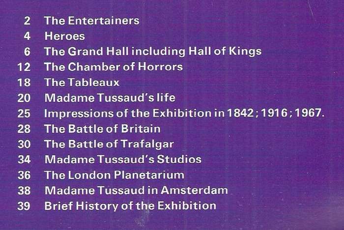Madame Tussaud's (Souvenir Booklet)