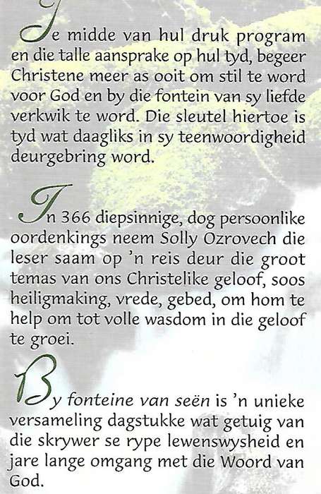 By Fontiene van Seen: 'n Bybelse Dagboek met 366 Dagstukke (Afrikaans) | Solly Ozrovechh