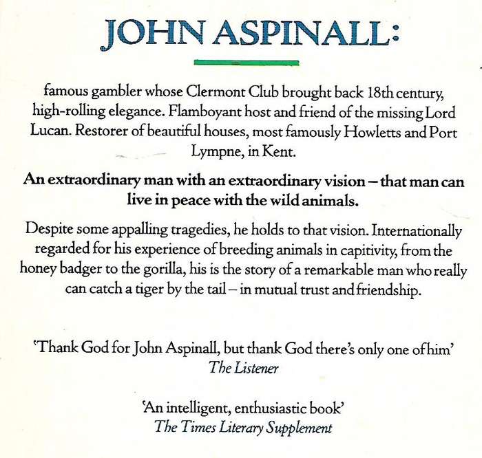 The Passion of John Aspinall | Brian Masters