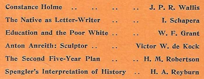 The Critic: A South African Quarterly Journal (Vol. 2, No. 1, September, 1933)