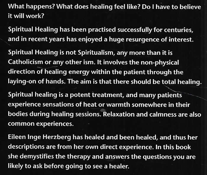 Spiritual Healing: A Patient's Guide | Eileen Inge Herzberg