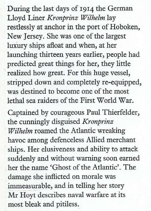 Ghosts of the Atlantic: The Kornprinz Wilhelm, 1914-1919 | Edwin P. Hoyt