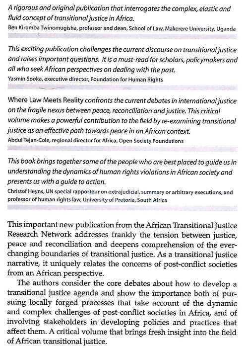 Where Law Meets Reality: Forging African Transitional Justice | Moses Chrispus Okello, et al (Eds.)
