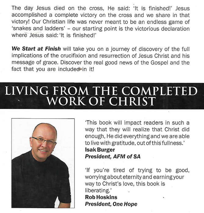 We Start at Finish: Living From the Completed Work of Christ | Alan Platt