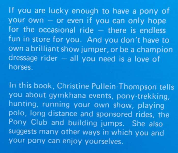 Riding for Fun | Christine Pullein-Thompson