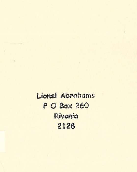 Come Dance With Kitty Stobling, and Other Poems (Copy of SA Author Lionel Abrahams) | Patrick Kav...
