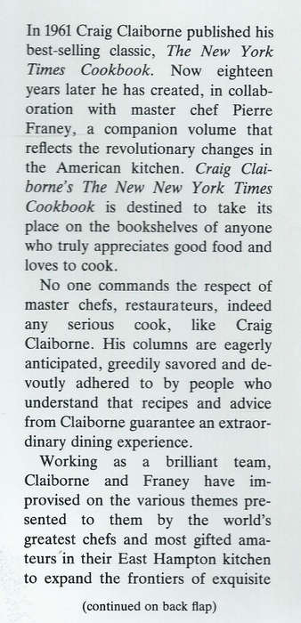 The New York Times Cookbook | Craig Claiborne & Pierre Franey