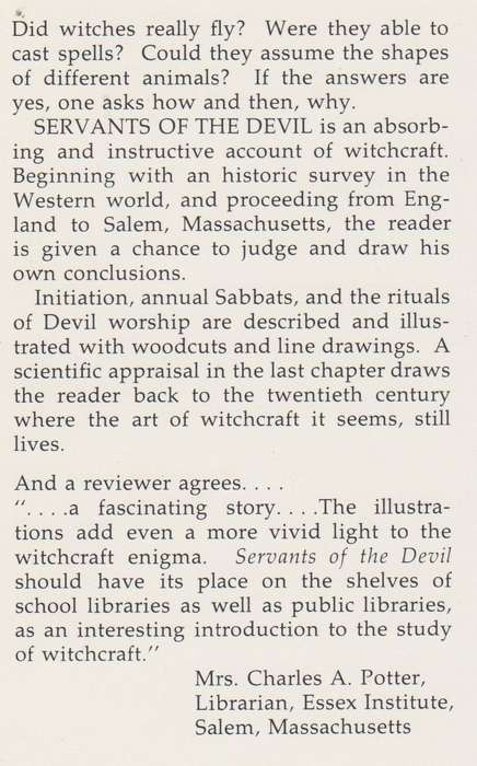 Servants of the Devil | Thomas G. Aylesworth