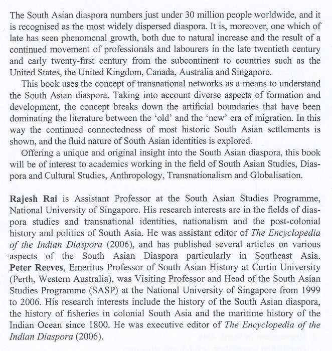 The South Indian Diaspora: Transnational Networks and Changing Identities | Rajesh Rai & Peter Re...