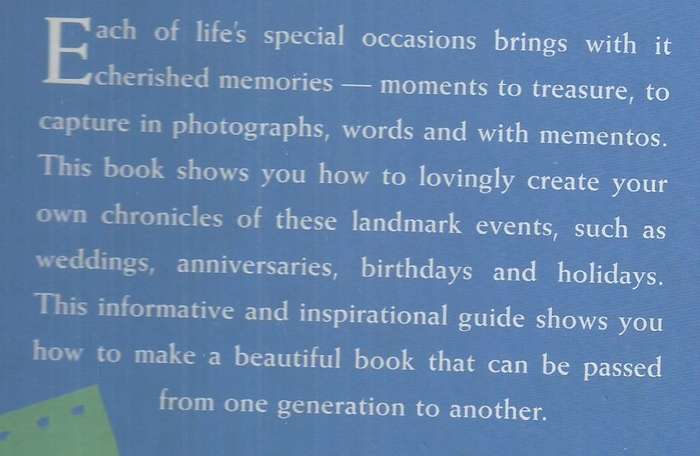 Creating Memories: Making a Memory Scrapbook for Life's Special Occasions | Mary-Anne Danaher