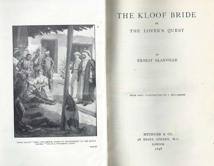 The Kloof Bride, or The Lover's Quest (Scarce) | Ernest Glanville