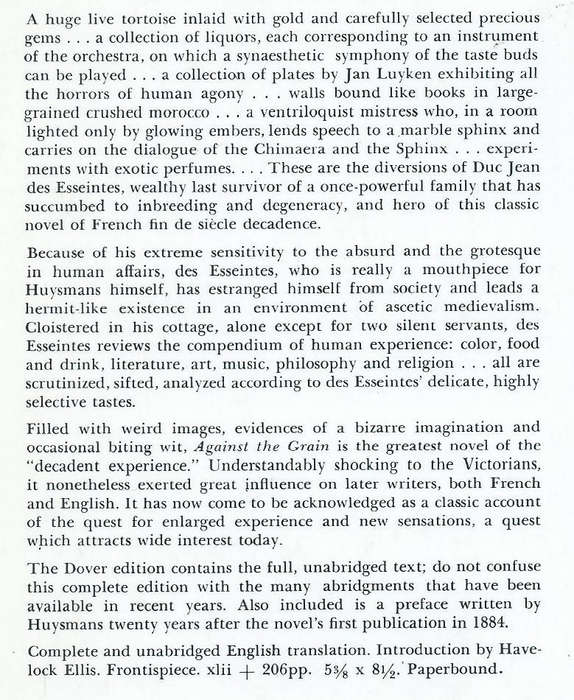 Against the Grain (A Rebours) | J. K. Huysmans