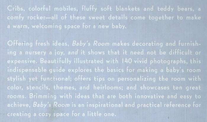 Baby's Room: Ideas and Projects for Nurseries | Jessica Strand