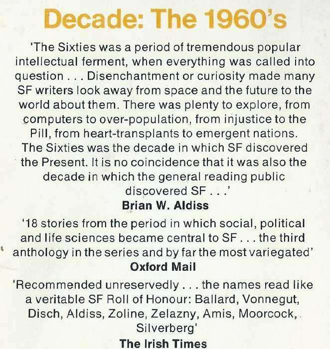 Decade of the 1960's (Anthology of SF) | Brian W. Aldiss & Harry Harrison (Eds.)