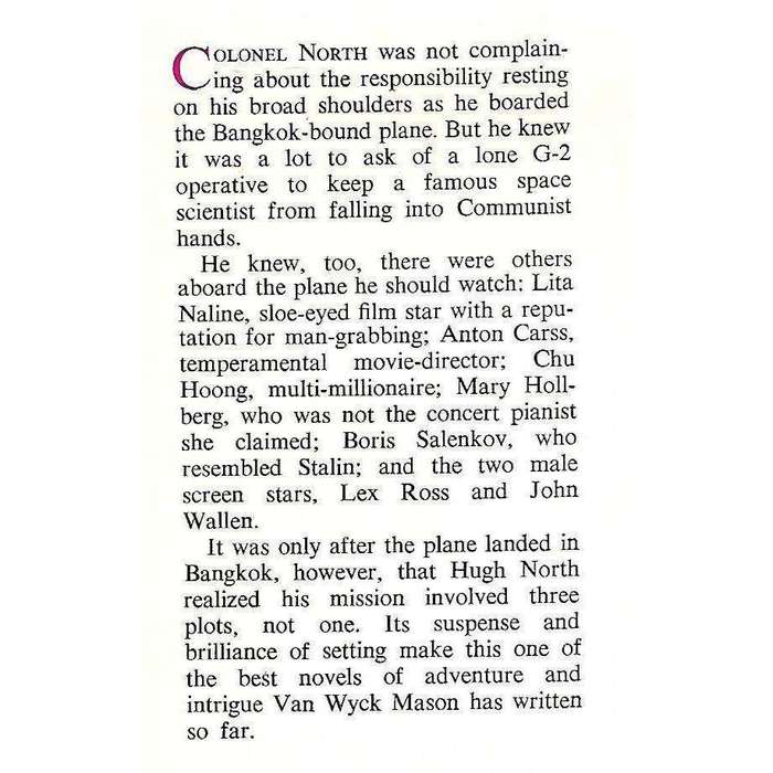 Secret Mission to Bangkok | Van Wyck Mason