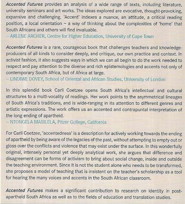 Accented Futures: Language Activism and the Ending of Apartheid | Carli Coetzee