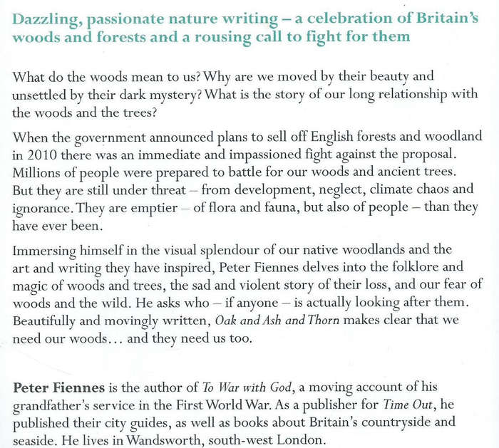 Oak and Ash and Thorn: The Ancient Woods and Forests of Britain (Proof Copy) | Peter Fiennes