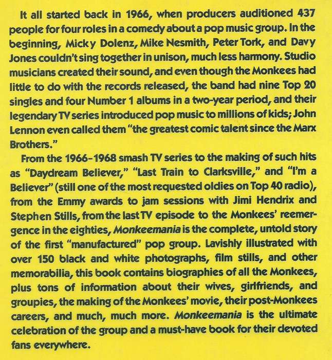 Monkeemania: The True Story of The Monkees | Glenn A. Baker, et al.