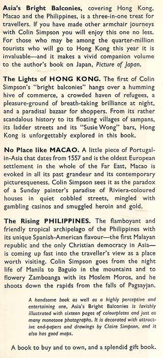Asia's Bright Balconies: Hong Kong, Macao, Philippines | Colin Simpson