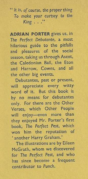 The Perfect Debutante (First Edition, 1937) | Adrian Porter