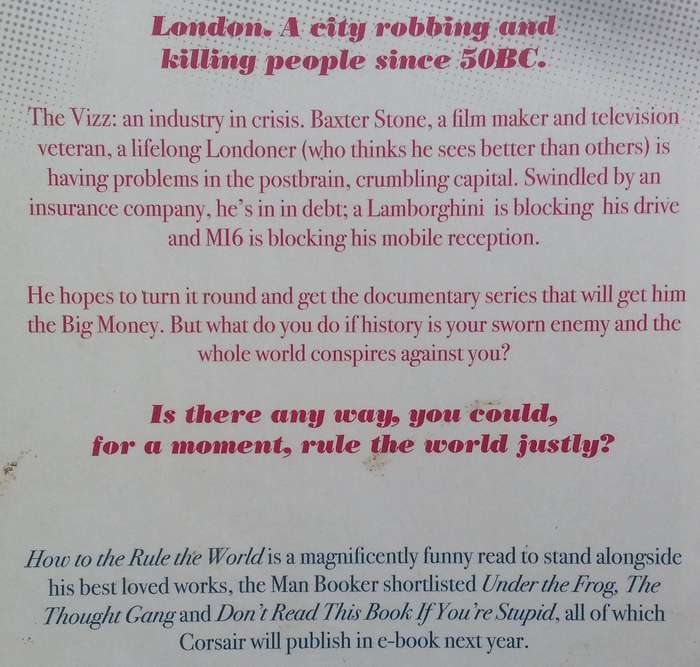 How to Rule the World (Uncorrected Proof Copy) | Tibor Fischer