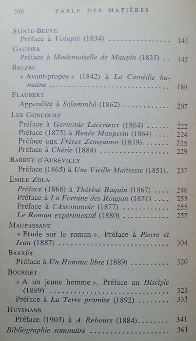 Anthologie des Prefaces de Romans Francais du XIX Siecle (French)