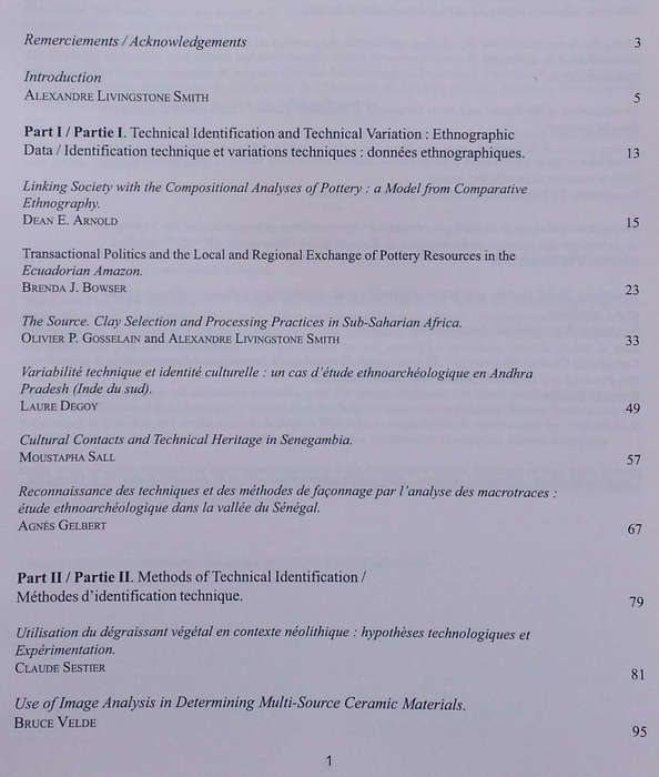 Pottery Manufacturing Processes: Reconstitution and Interpretation | Alexandre Livingstone Smith,...