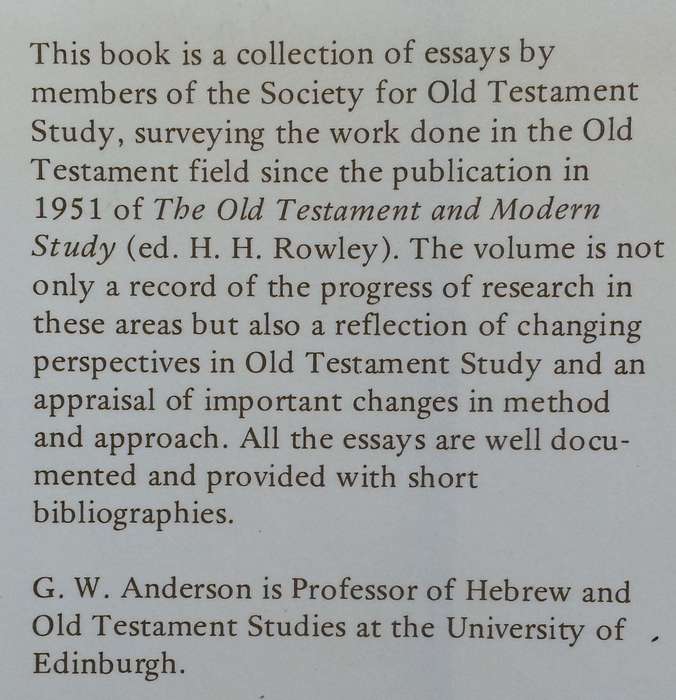 Tradition & Interpretation: Essays by Members of the Society for Old Testament Study | G. W. Ande...
