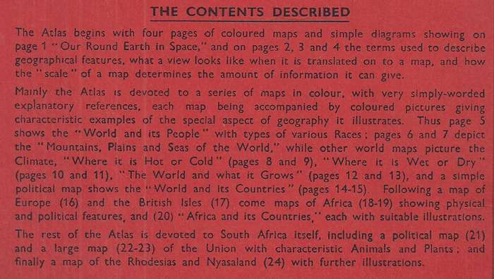Philips' Pictorial Atlas of the World, Showing Where and How People Live (South African Edition) ...