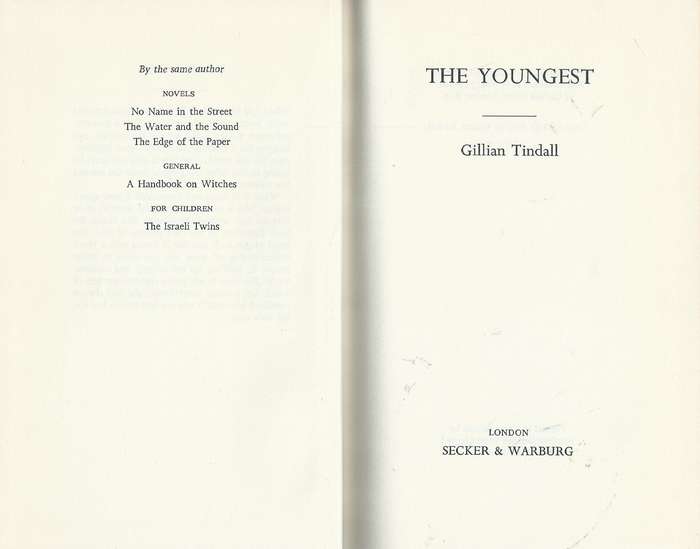 The Youngest (First Edition, 1967) | Gillian Tindall