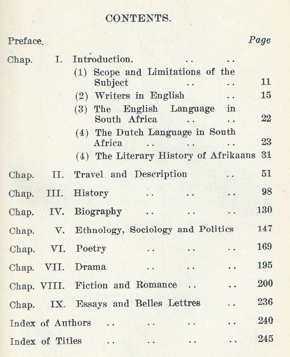 South African Literature: A General Survey (Published 1925) | Manfred Nathan