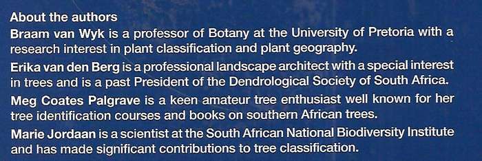 Dictionary of Names for Southern African Trees (Inscribed by Authors) | Braam van Wyk, Erika van ...