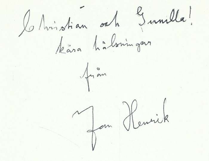 Jag Kan Stoppa Ett Hav (Swedish, Inscribed by Author) | Jan Henrik Swahn