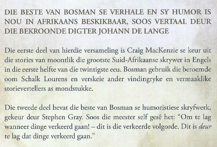 Die Beste Verhale en Humor (Afrikaans) | Herman Charles Bosman