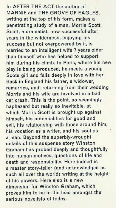 After the Act | Winston Graham