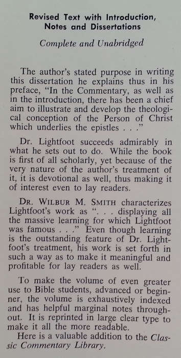 Saint Paul's Epistles to the Colossians and to Philemon | J. B. Lightfoot