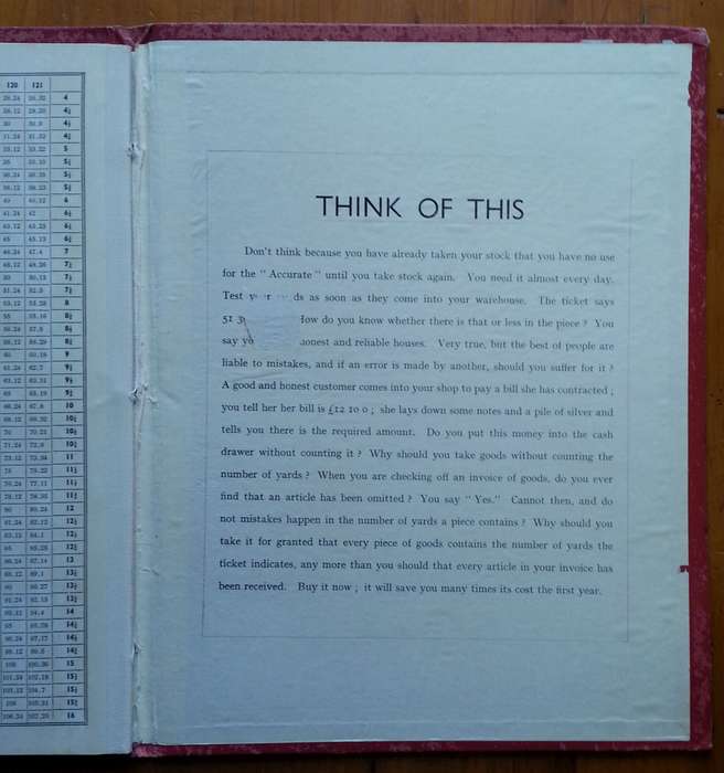 Chart and Scale for the Accurate Measurement of All Kinds of Piece Goods, Ribbons, Carpets, Oilcl...