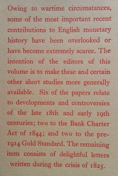 Papers in English Monetary History | T. S. Ashton & R. S. Sayers (Eds.)