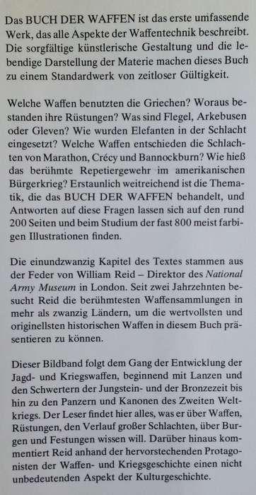 Buch der Waffen: Von Steinzeit bis zur Gegenwart (German) | William Reid