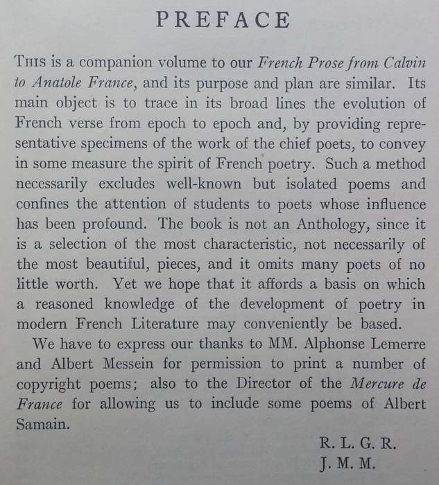 French Verse from Villon to Verlaine (French Text) | R. L. Graeme Ritchie & James M. Moore