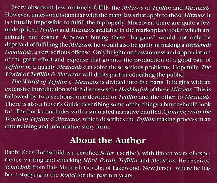 The World of Tefillin & Mezuzos | Rabbi Zeev Rothschild
